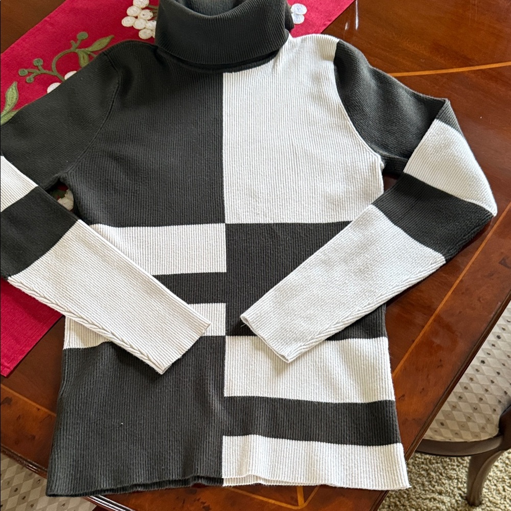 Color block WHBM turtleneck
